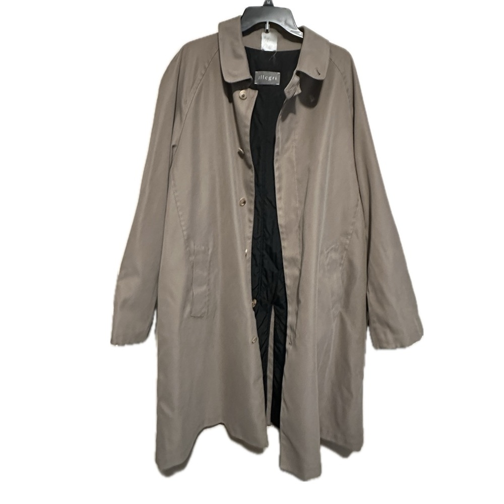 Vintage Allegri Trench Coat size L Tan  EUC imported Italy